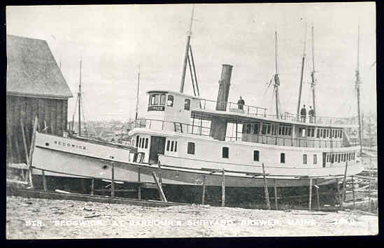 Steamer Sedgwick at Barbour's Shipyard, Brewer, Maine